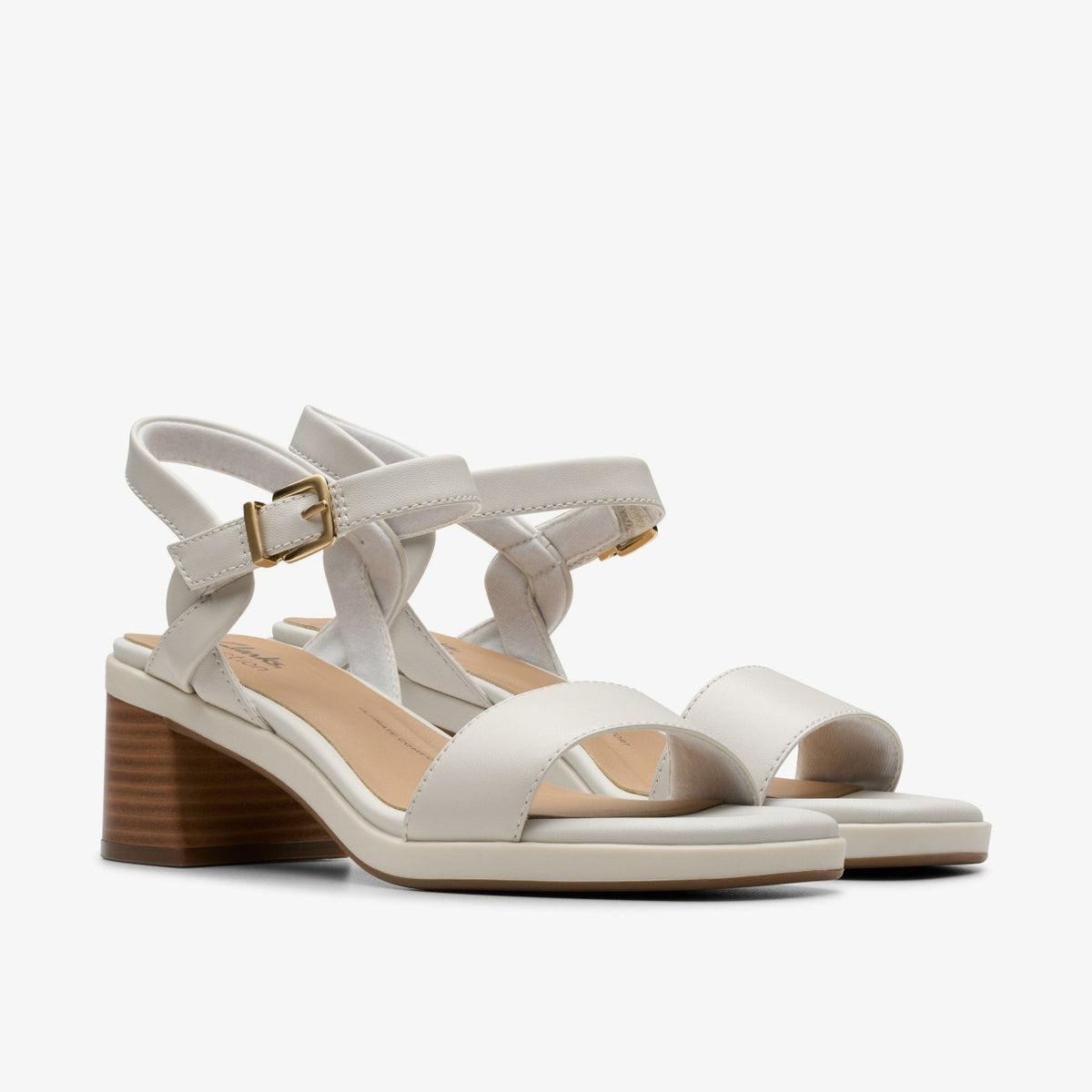 Jaylan Ray Off White Leather - Clarks Women