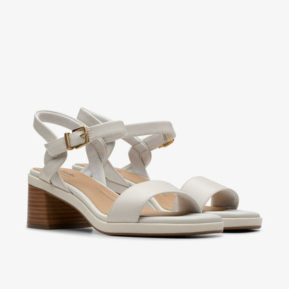 Jaylan Ray Off White Leather - Clarks Women
