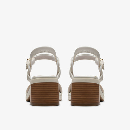 Jaylan Ray Off White Leather - Clarks Women
