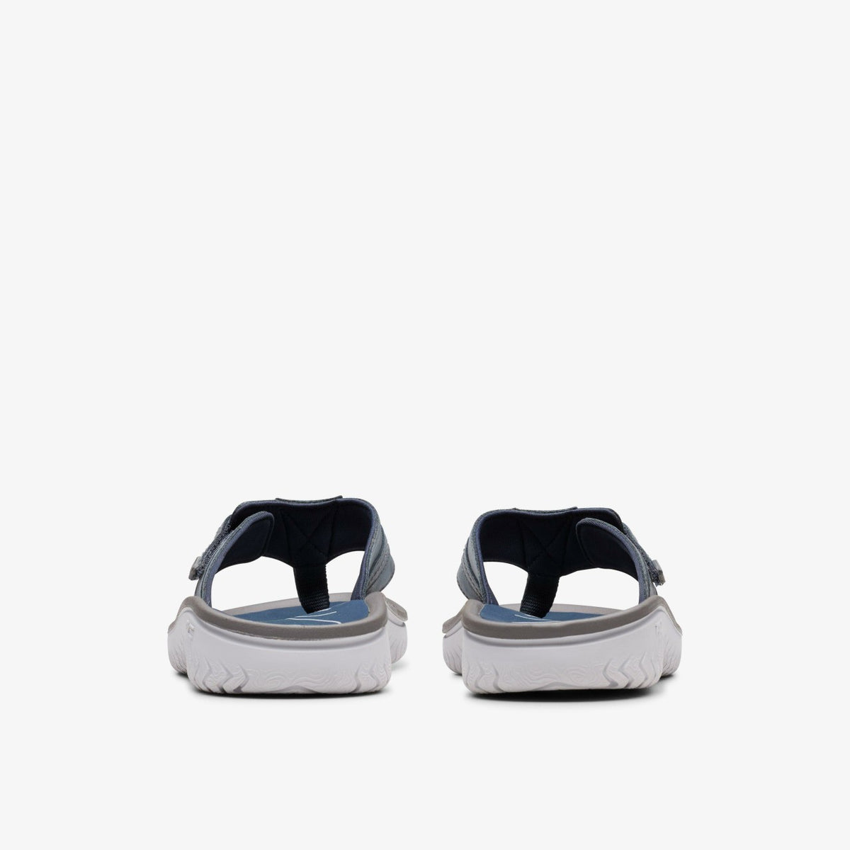 Wesley Sun Navy Leather - Clarks Men