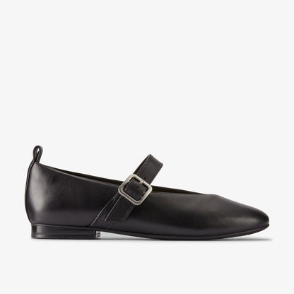 Fawna Bar Black Leather - Clarks Women