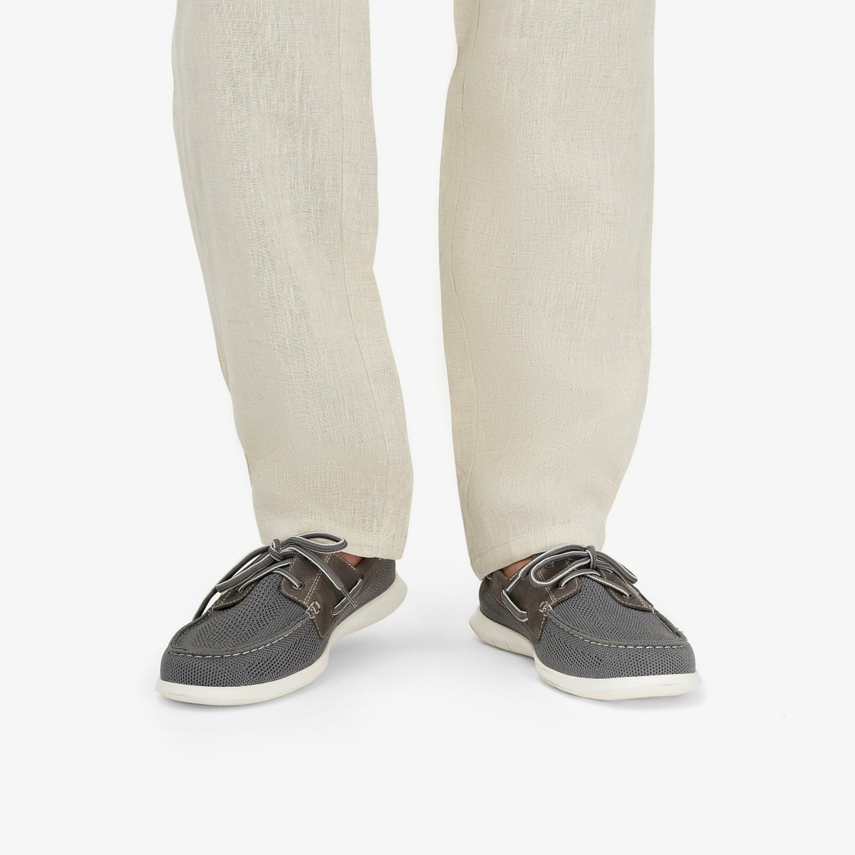 Flexway Tie Grey Combination - Clarks Men