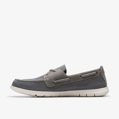 Flexway Tie Grey Combination - Clarks Men