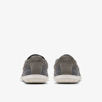 Flexway Tie Grey Combination - Clarks Men