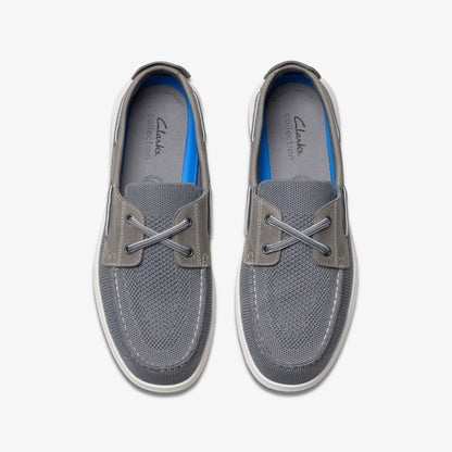 Flexway Tie Grey Combination - Clarks Men