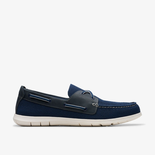 Flexway Tie Navy Combination - Clarks Men