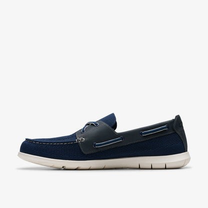 Flexway Tie Navy Combination - Clarks Men
