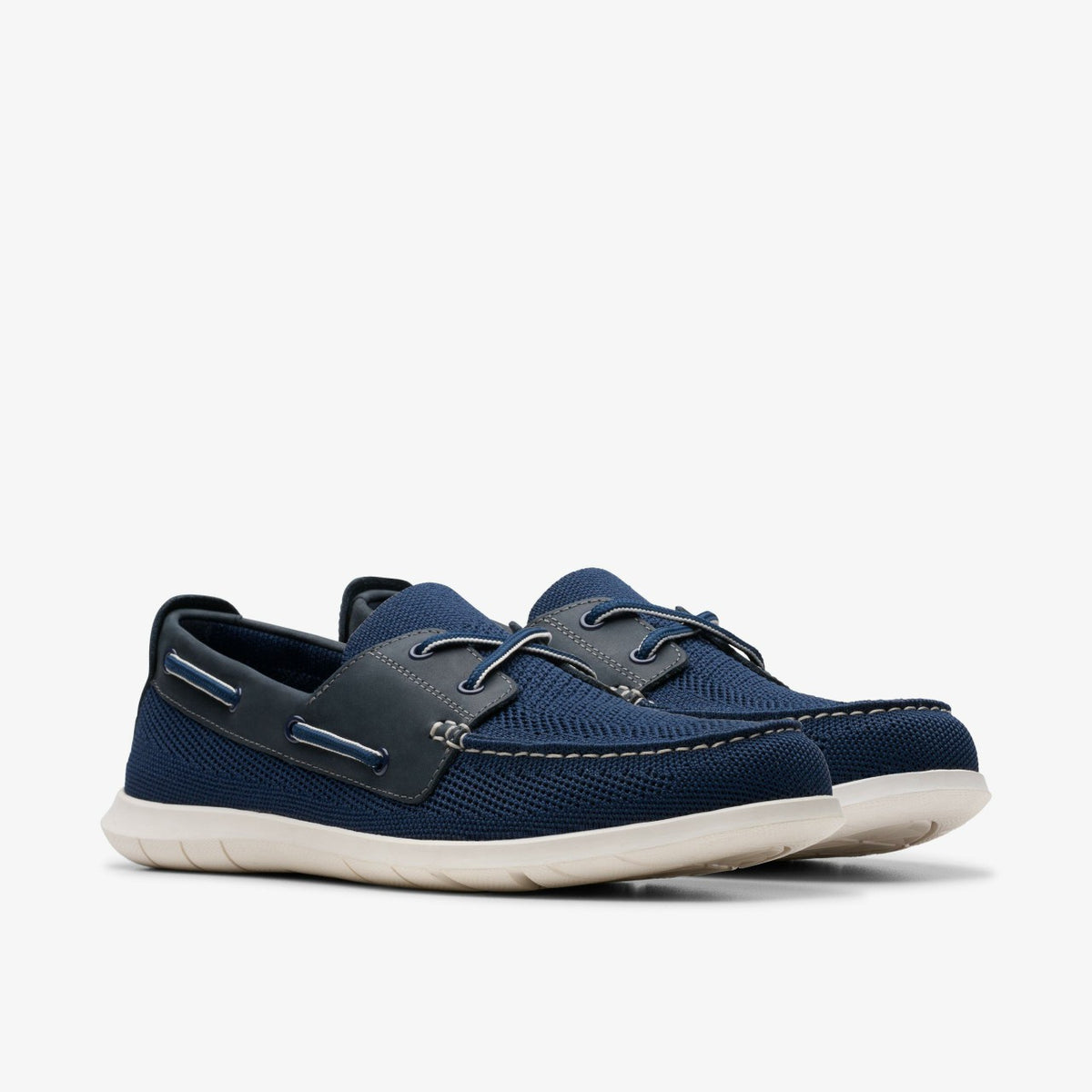Flexway Tie Navy Combination - Clarks Men