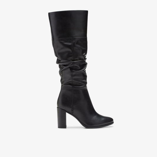 Freva 85 Slouch Black Leather - Clarks Women