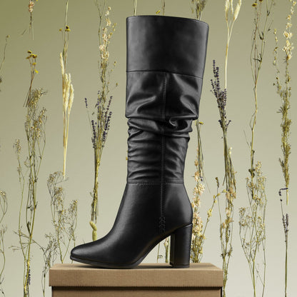 Freva 85 Slouch Black Leather - Clarks Women