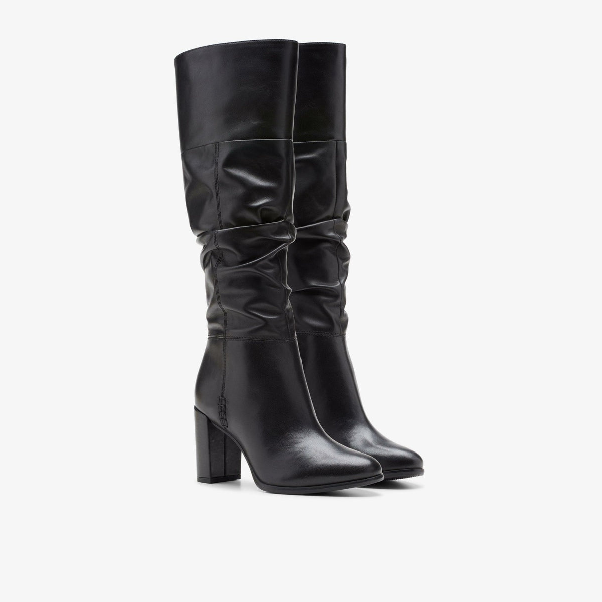 Freva 85 Slouch Black Leather - Clarks Women