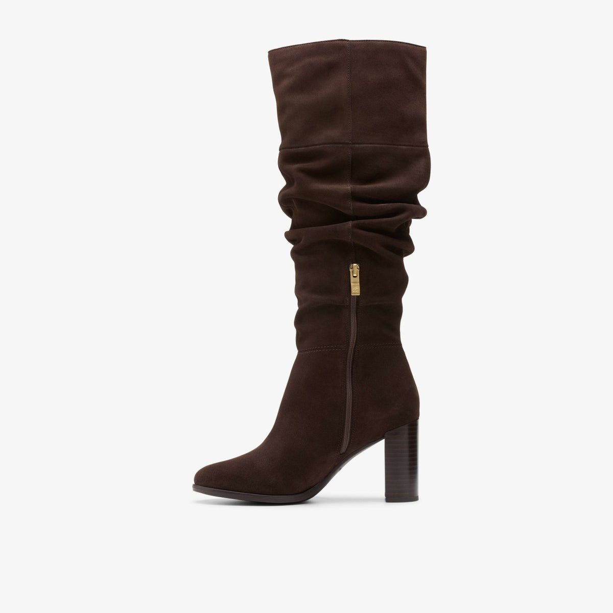 Freva 85 Slouch Dark Brown Suede - Clarks Women