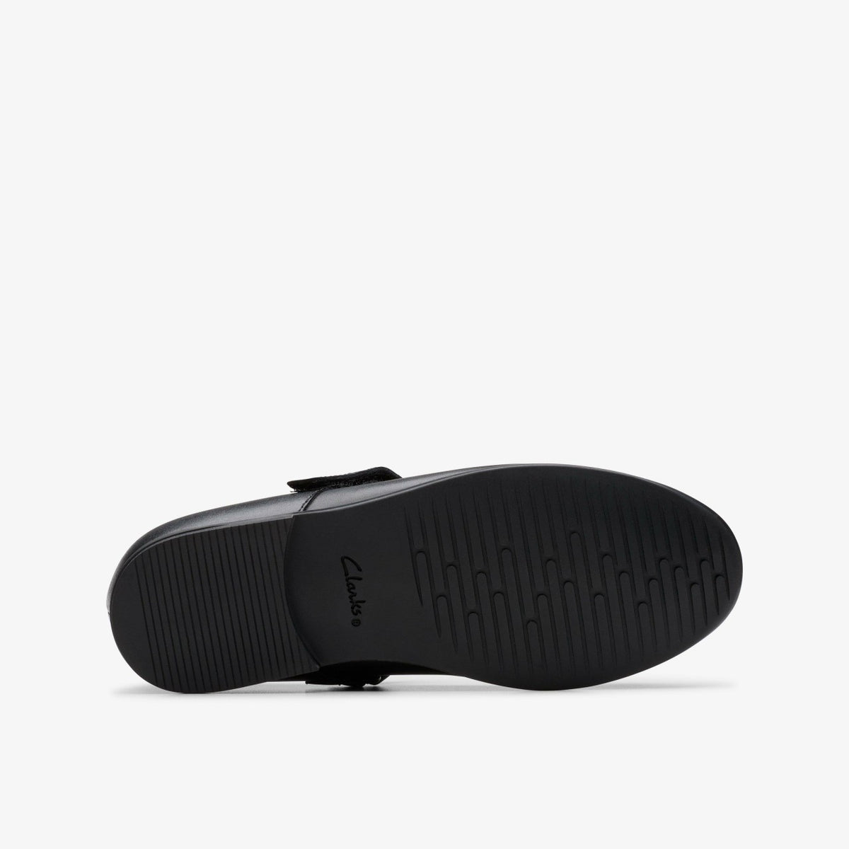 Finja Tap Older Black Leather - Clarks Kids