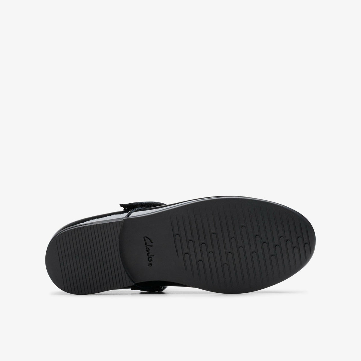 Finja Tap Older Black Patent - Clarks Kids