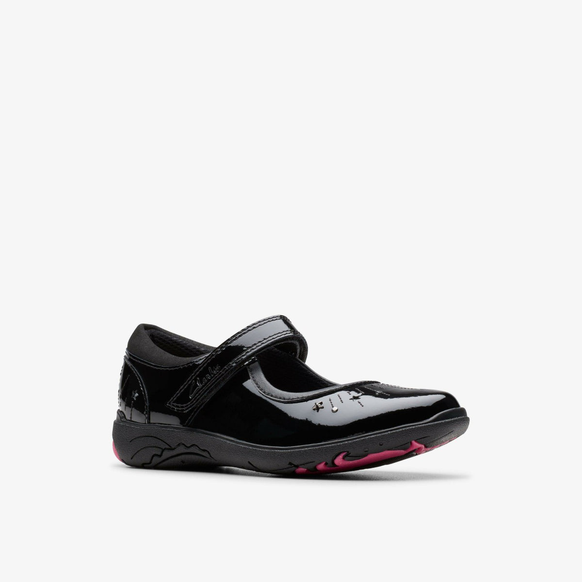 Relda Wish Kid Black Patent - Clarks Kids
