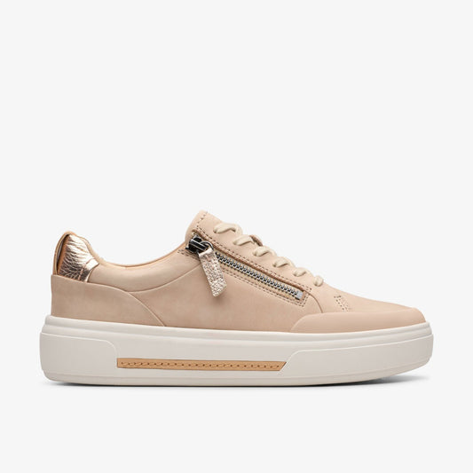 Hollyhock Zip Sand Nubuck - Clarks Women