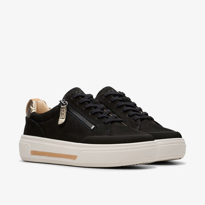 Hollyhock Zip Black Nubuck - Clarks Women