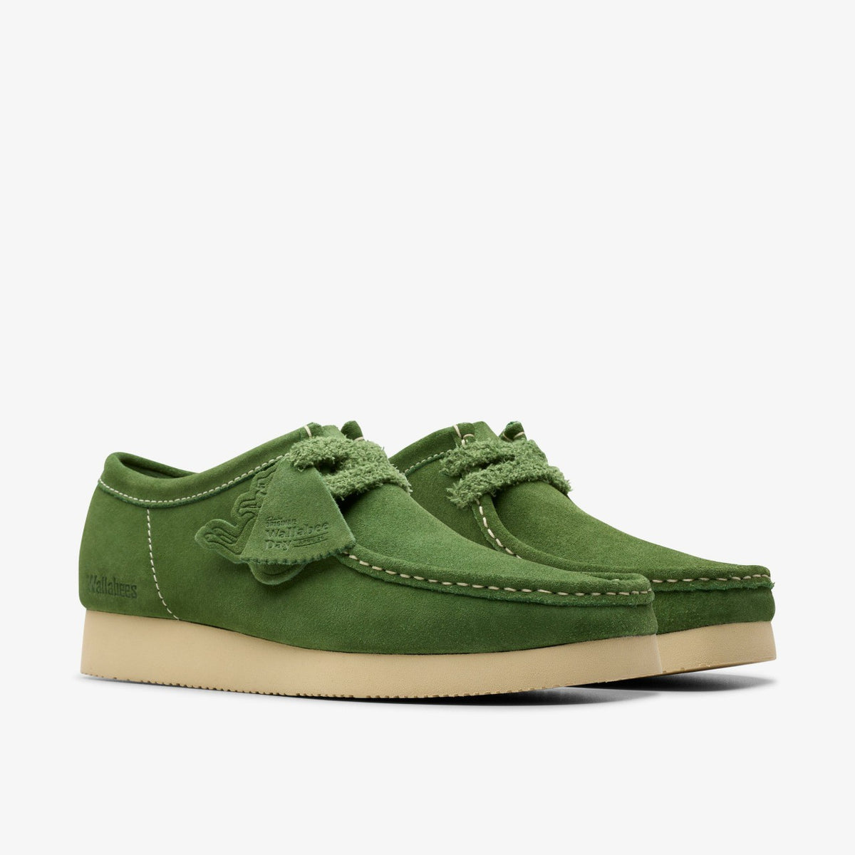 Wallabee 2604 Green Suede - Clarks Men