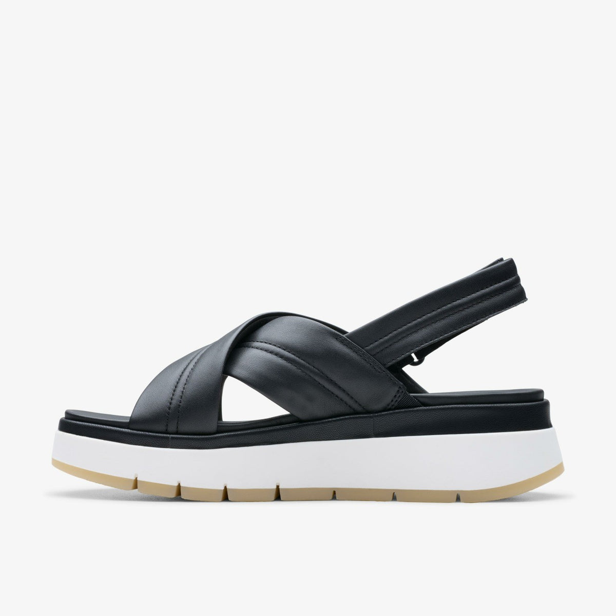 Tuscan Cross Black Leather - Clarks Women