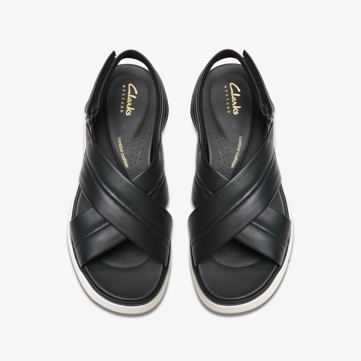 Tuscan Cross Black Leather - Clarks Women