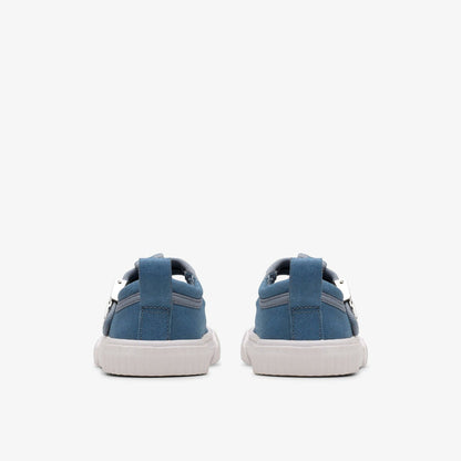 Foxing Berry Toddler Blue Canvas - Clarks Kids|Babies