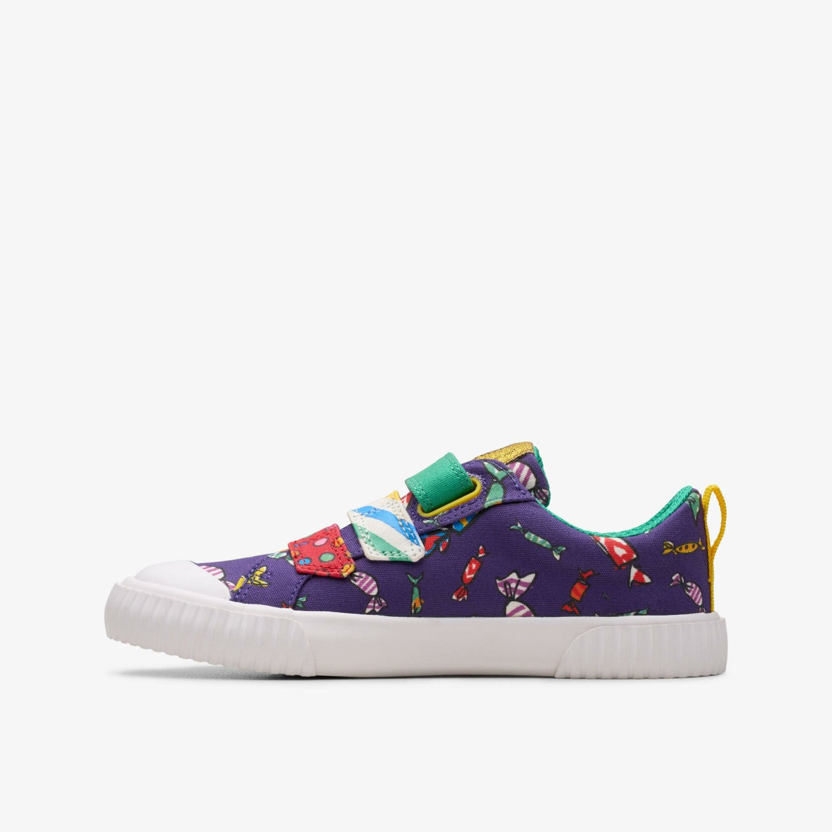 Roald Dahl Charlie & the Chocolate Factory Foxing Mix Kid Purple Canvas - Clarks Kids