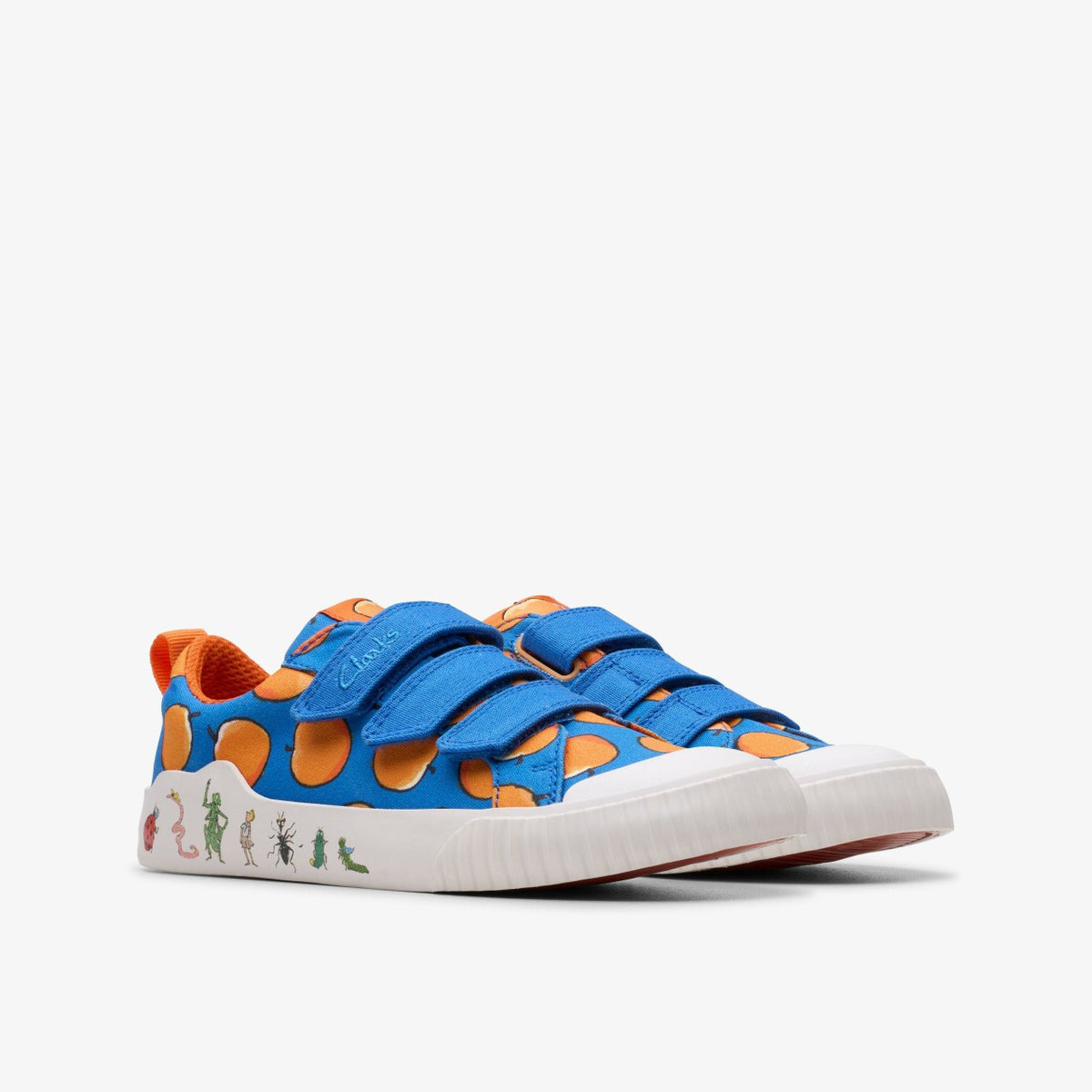 Roald Dahl James & the Giant Peach Foxing Air Kid Blue Canvas - Clarks Kids