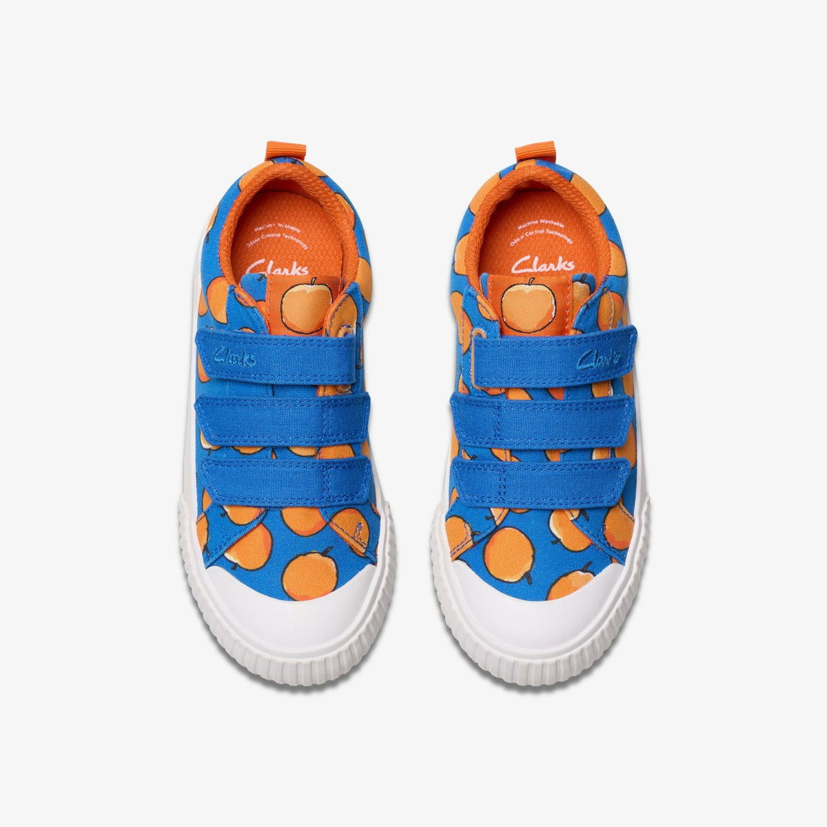 Roald Dahl James & the Giant Peach Foxing Air Kid Blue Canvas - Clarks Kids