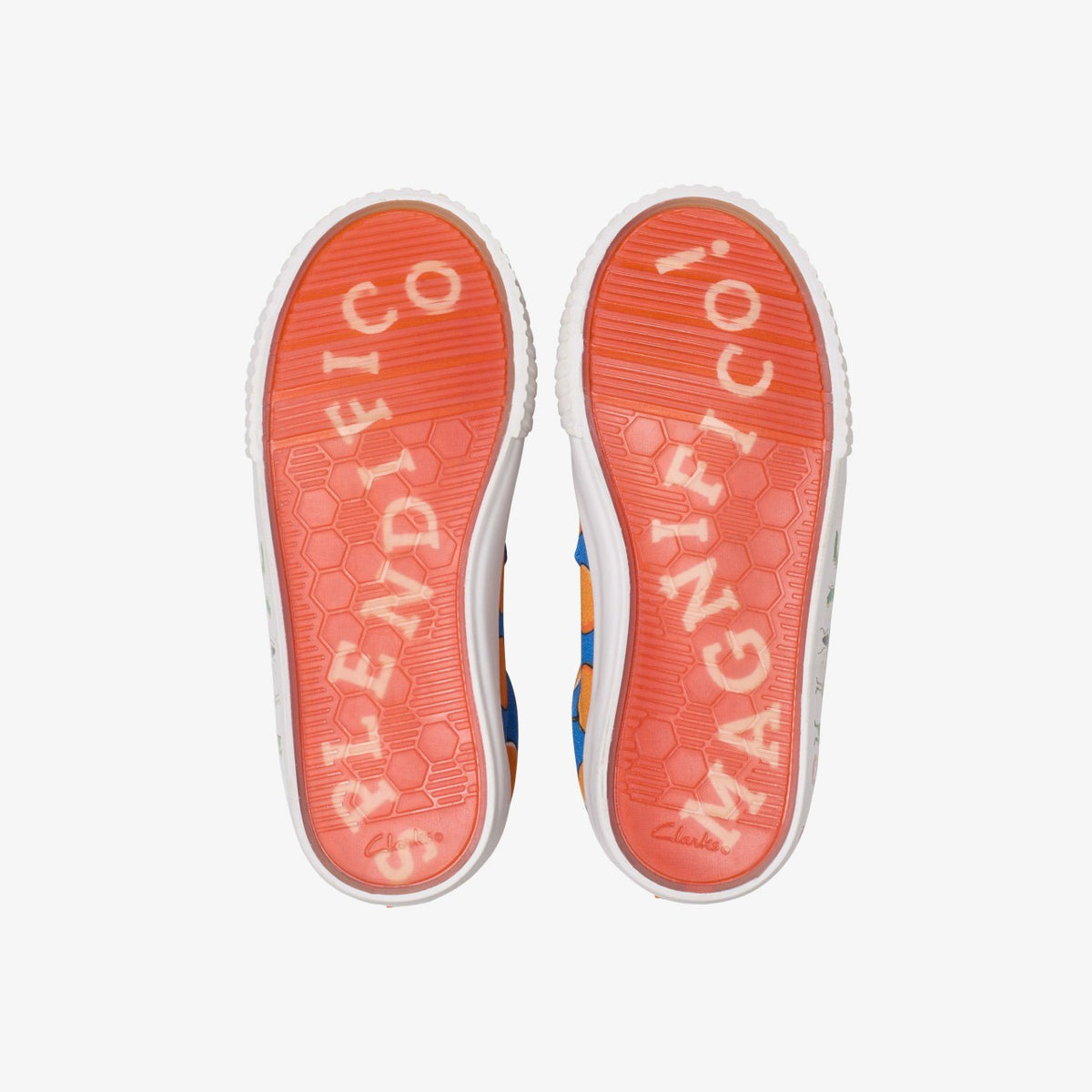 Roald Dahl James & the Giant Peach Foxing Air Kid Blue Canvas - Clarks Kids