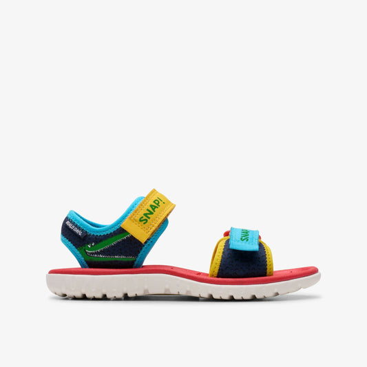 Roald Dahl The Enormous Crocodile Surfing Ace Kid Navy Print - Clarks Kids