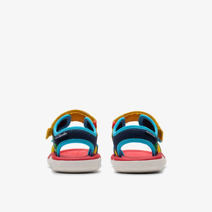 Roald Dahl The Enormous Crocodile Surfing Ace Kid Navy Print - Clarks Kids