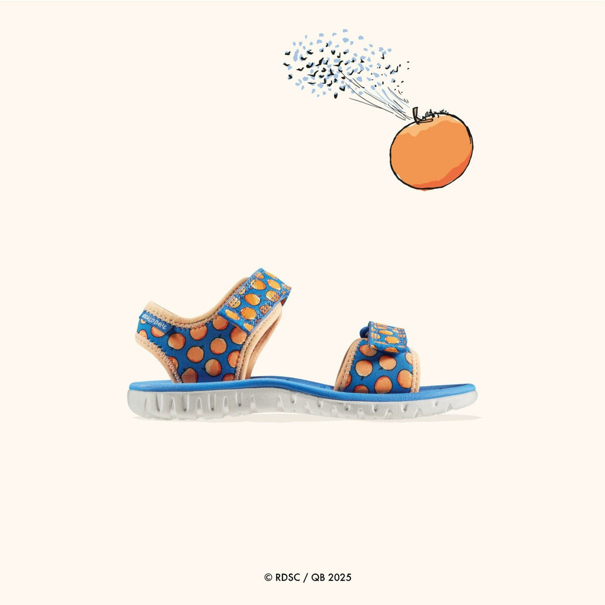 Roald Dahl James & the Giant Peach Surfing Air Kid Blue - Clarks Kids