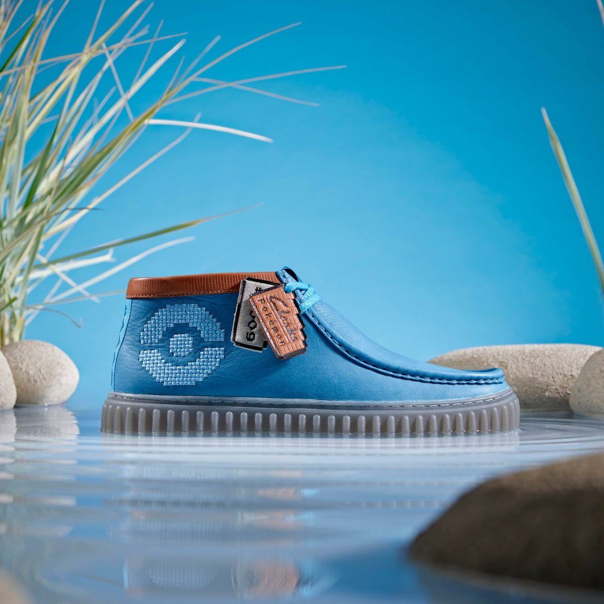 Torhill Explore Blue Leather - Clarks Men|Women