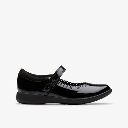 Etch Pure Kid Black Patent - Clarks Kids