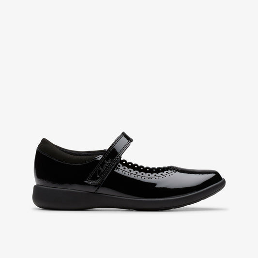 Etch Pure Kid Black Patent - Clarks Kids