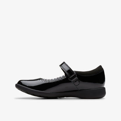 Etch Pure Kid Black Patent - Clarks Kids