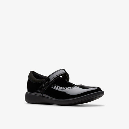 Etch Pure Kid Black Patent - Clarks Kids