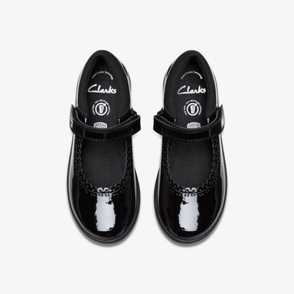 Etch Pure Kid Black Patent - Clarks Kids