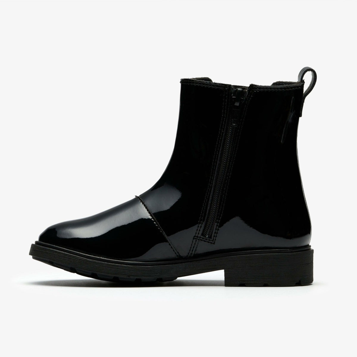 Astrol Orin Kid Black Patent - Clarks Kids