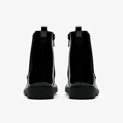 Astrol Orin Kid Black Patent - Clarks Kids