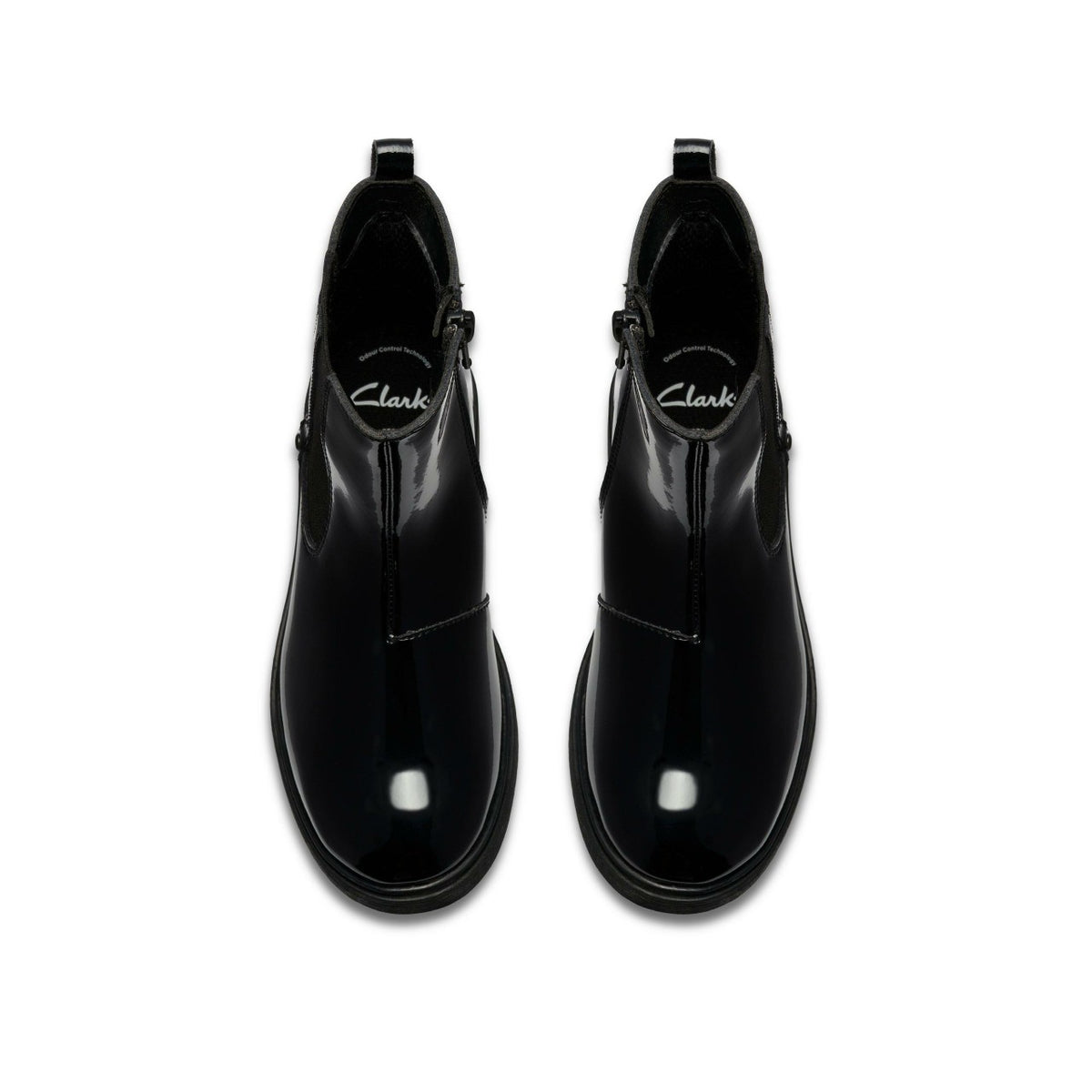Astrol Orin Kid Black Patent - Clarks Kids