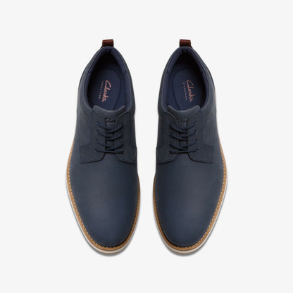 Lapford Lace Navy Nubuck - Clarks Men
