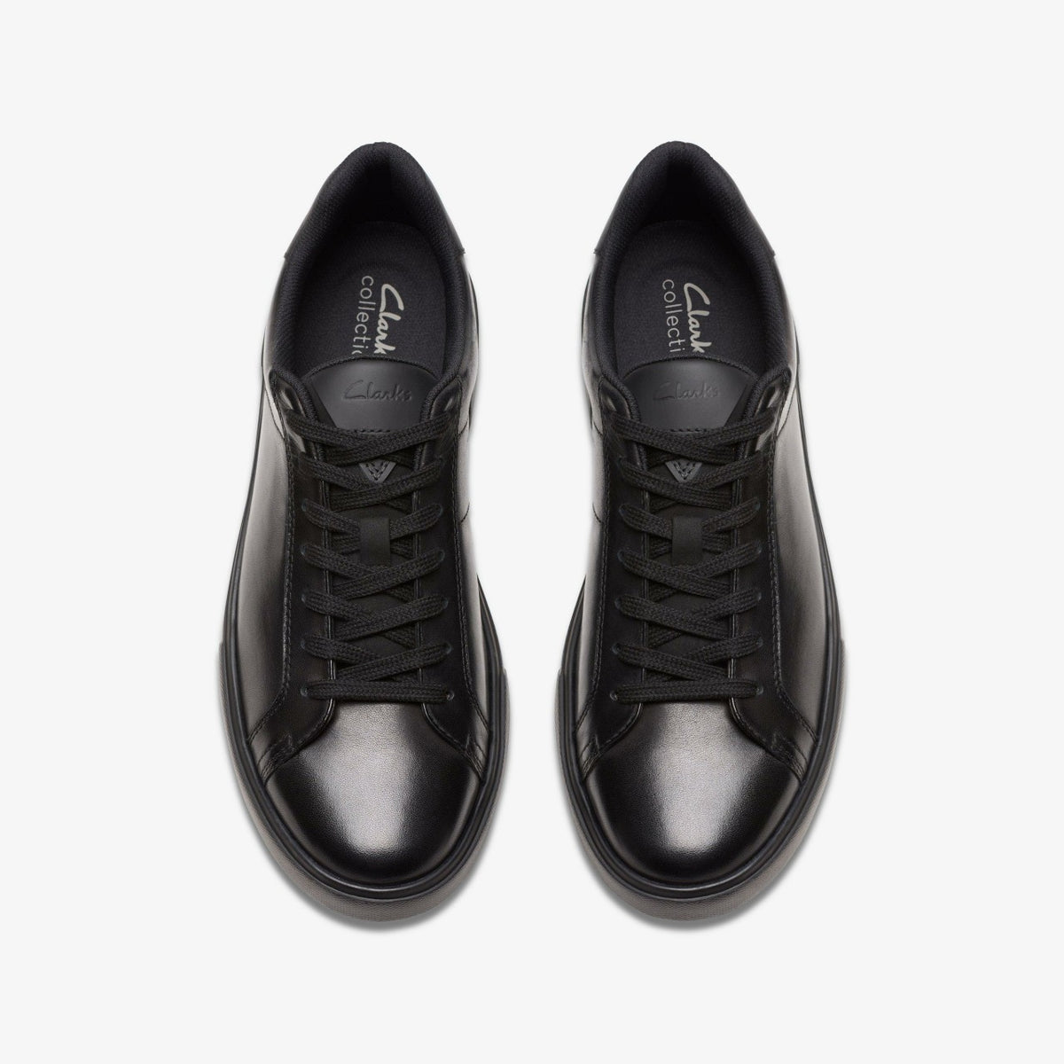 Romsey Lace Black Leather - Clarks Men