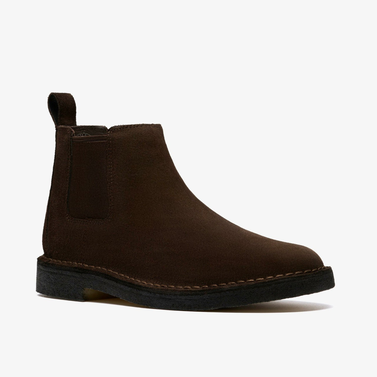 Desert Chelsea Dark Brown Suede - Clarks Men