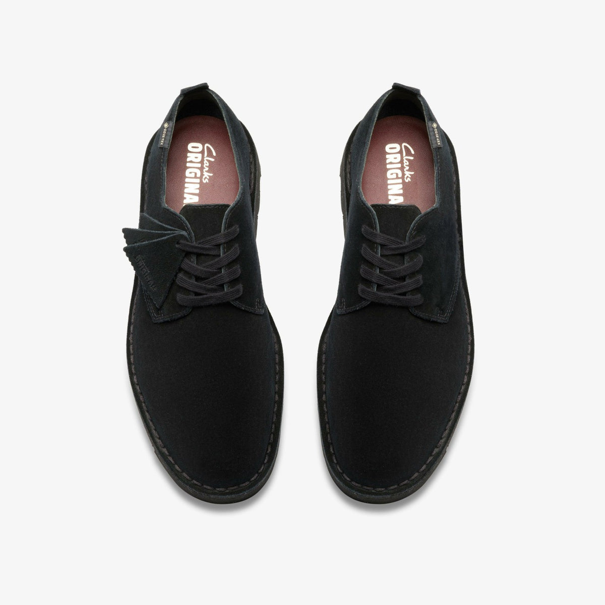 Desert London GORE-TEX Black Suede - Clarks Men