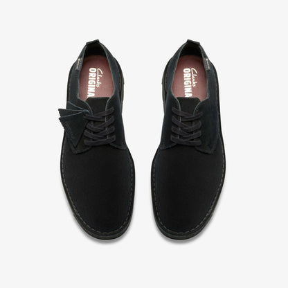 Desert London GORE-TEX Black Suede - Clarks Men