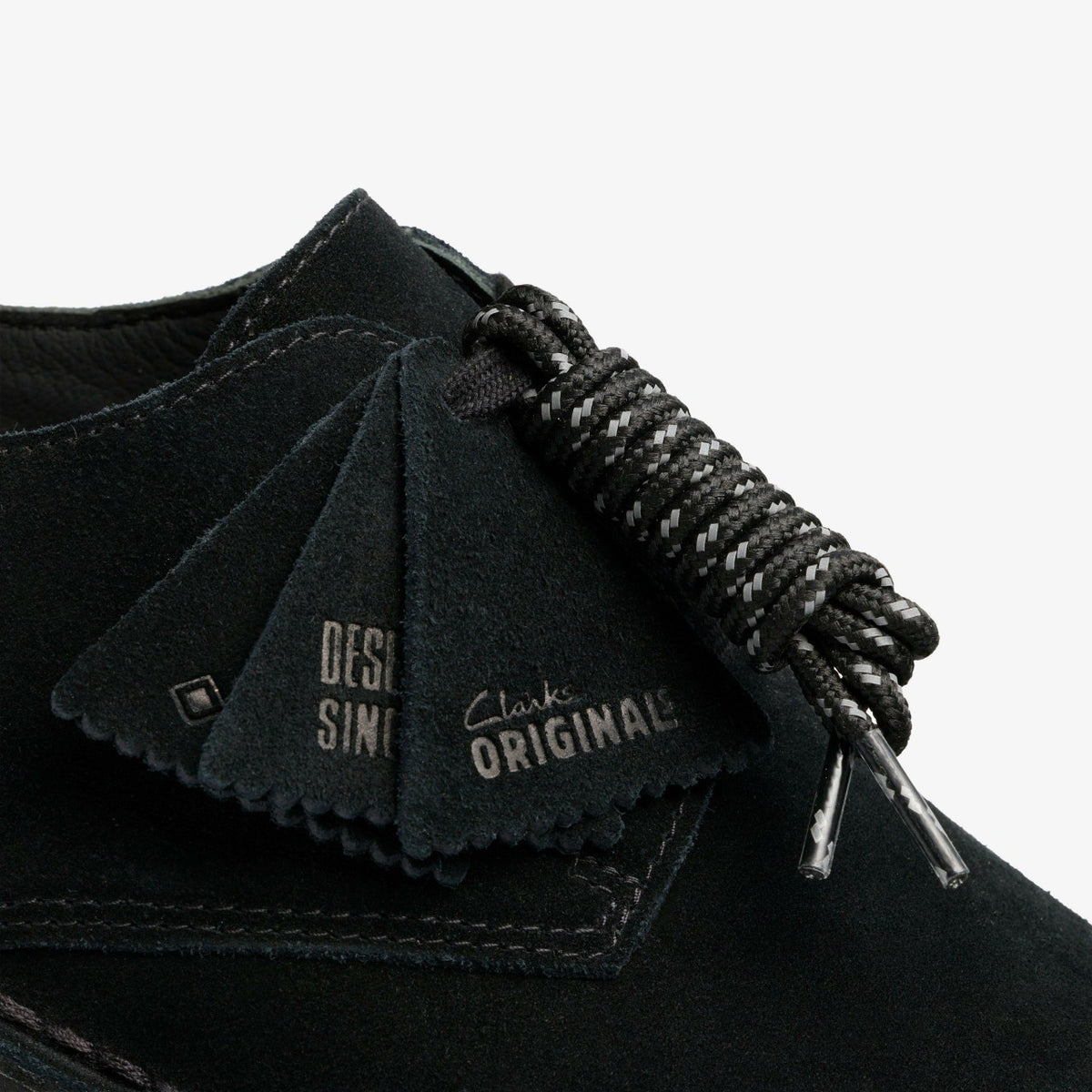 Desert London GORE-TEX Black Suede - Clarks Men