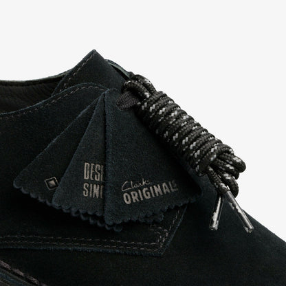 Desert London GORE-TEX Black Suede - Clarks Men