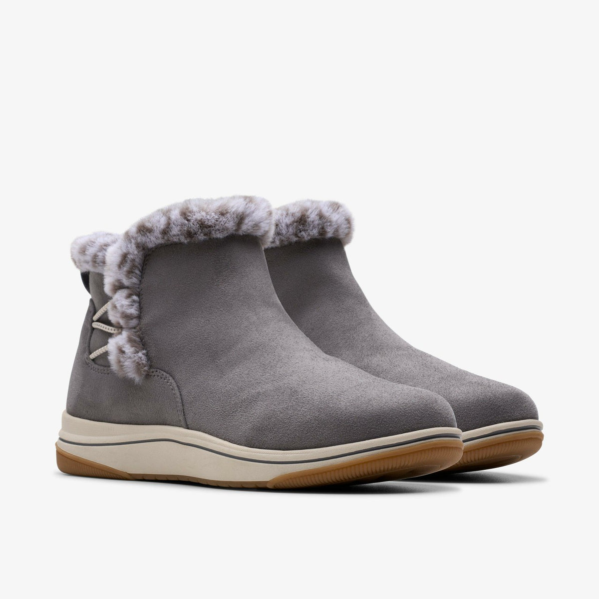 Brinkley Fur Dark Grey - Clarks Women
