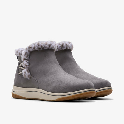 Brinkley Fur Dark Grey - Clarks Women